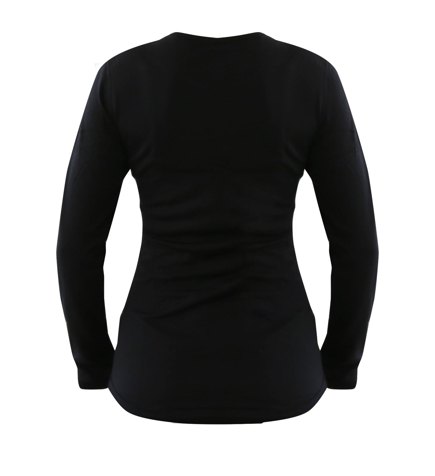 Women's 100% Merino Wool Base Layer Long Sleeve Crew Neck Shirt 190 GSM - Velora