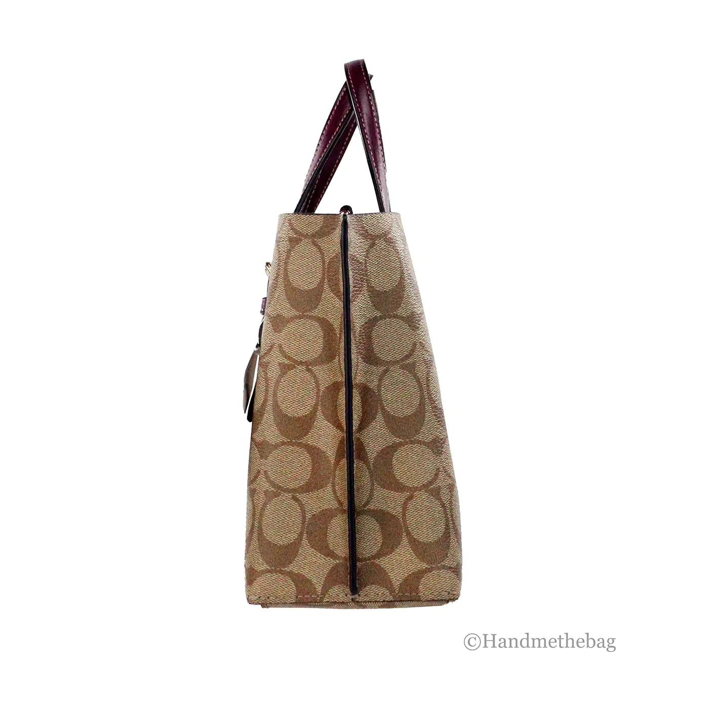 Coach Mollie 25 Berry Canvas Crossbody Tote