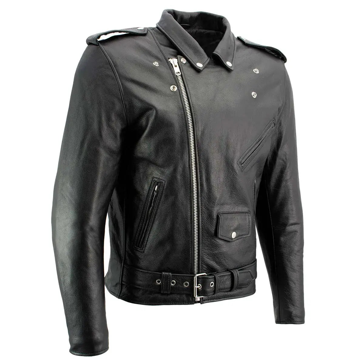 X Element Men's Leather Motorcycle Jacket - Velora Luxury Fashion