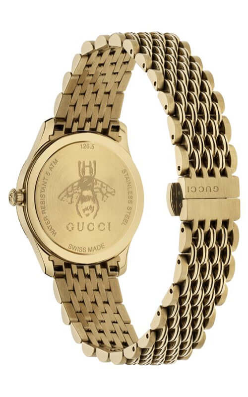 GUCCI G-TIMELESS SLIM Yellow Gold PVD Watch YA1265021 - Velora