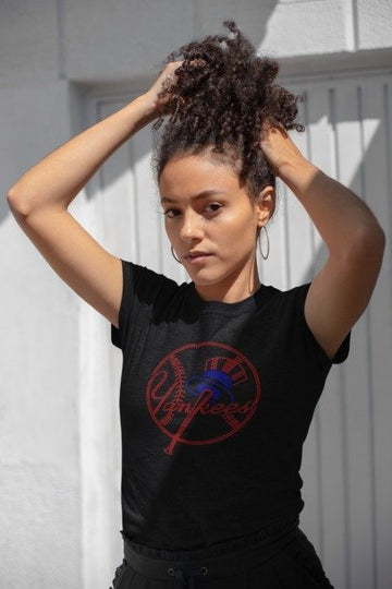 Vintage NY Yankees Rhinestone Shirt – Bling Baseball Sparkle Tee | Blingdazzel