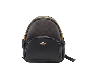 Coach Mini Court Signature Canvas Backpack