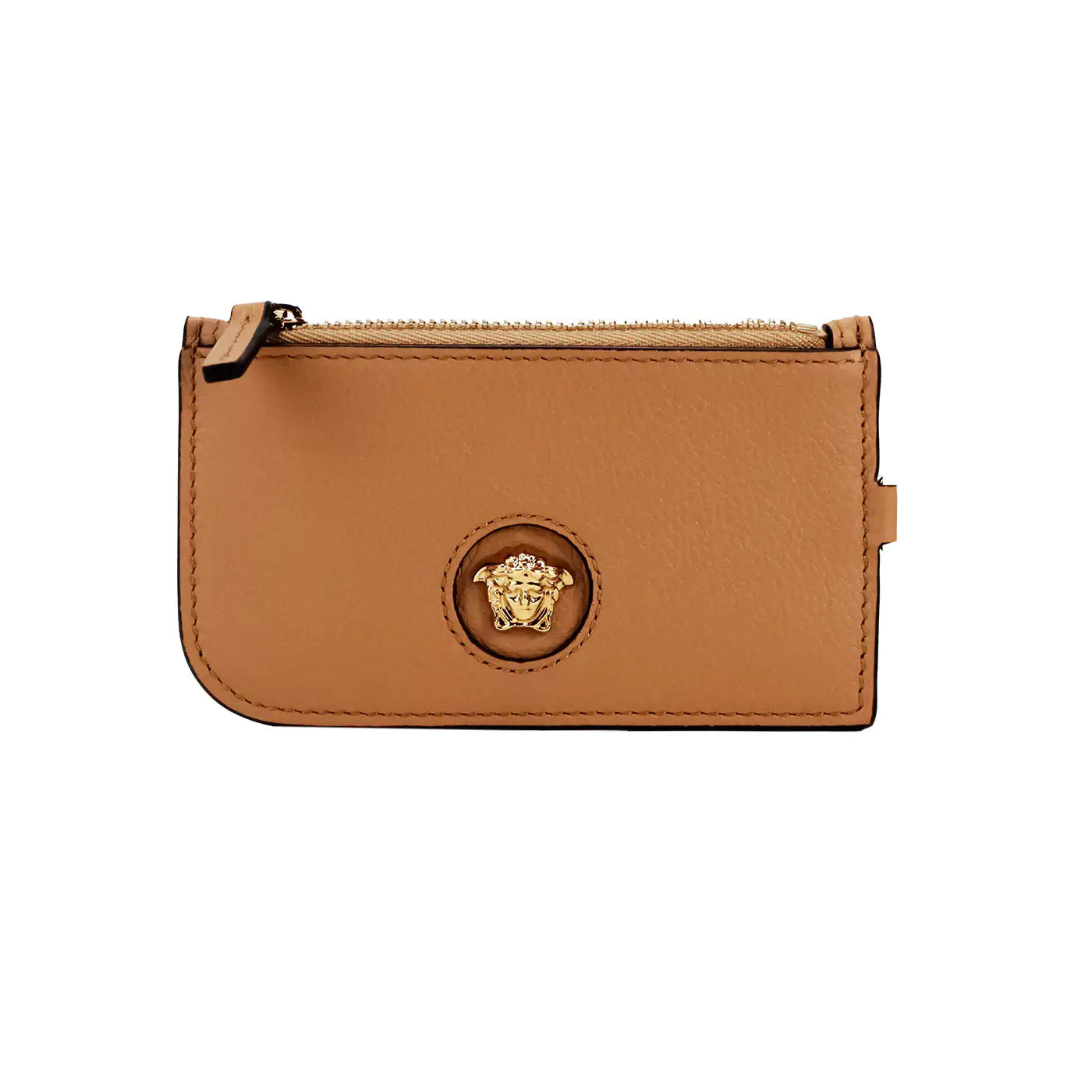 Versace Caramel Leather Multi-Card Key Wallet