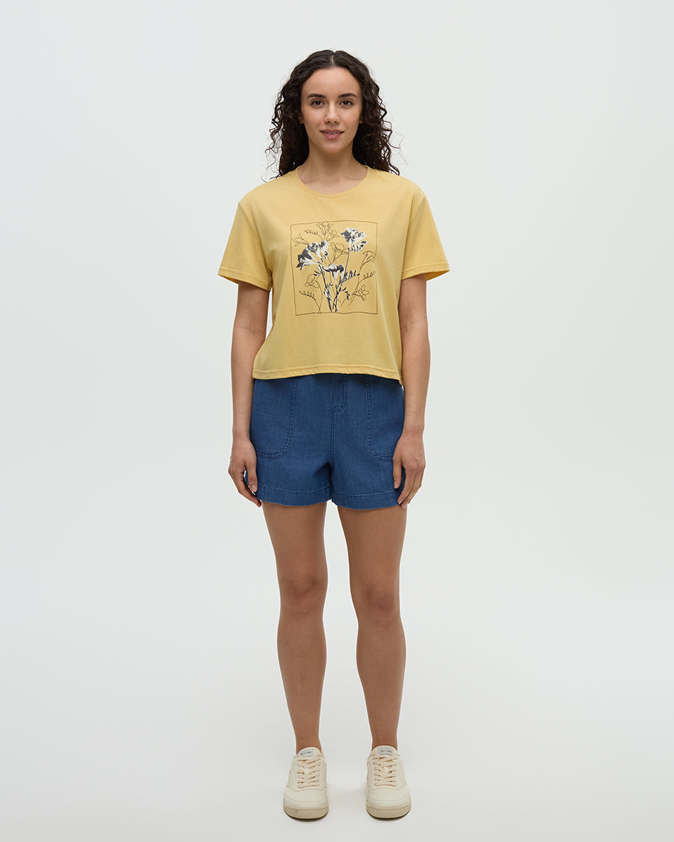 Floral Crop T-Shirt