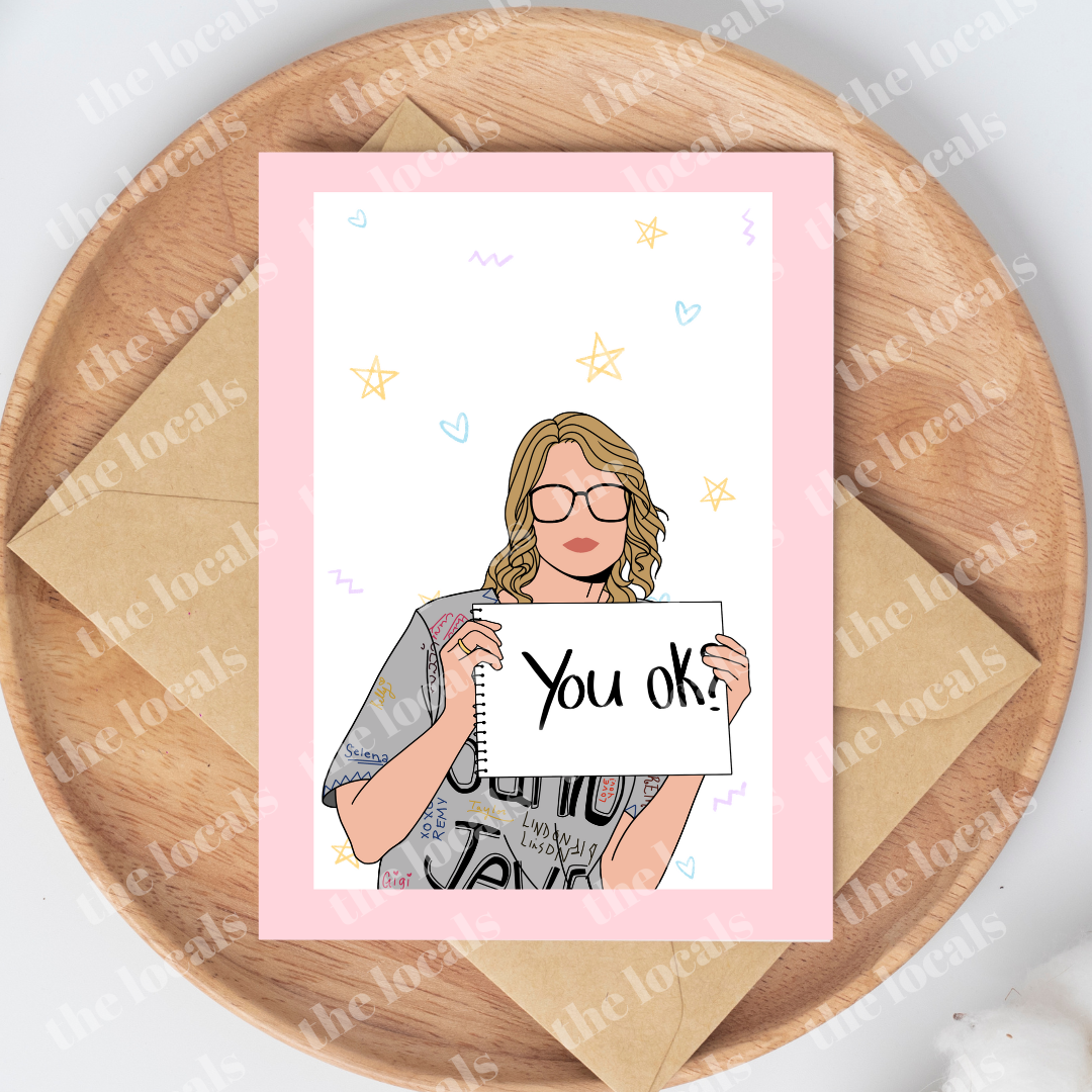 You Ok? Greeting Card - Velora Luxury Fashion