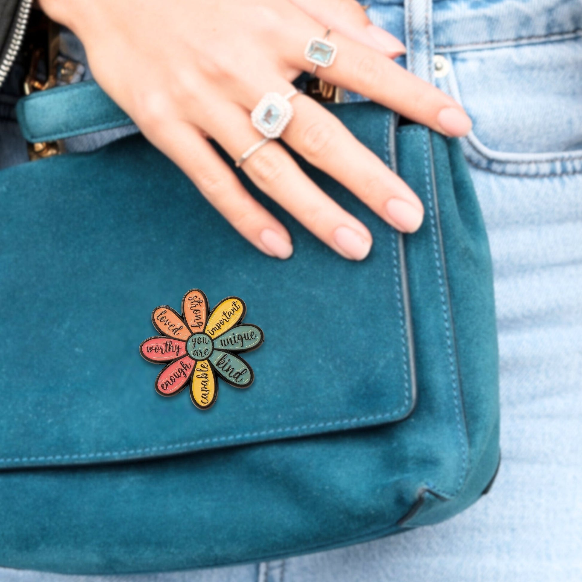 You Are (Kind Capable Enough Worthy Loved Strong Important Unique) | Collectible Pin - Velora