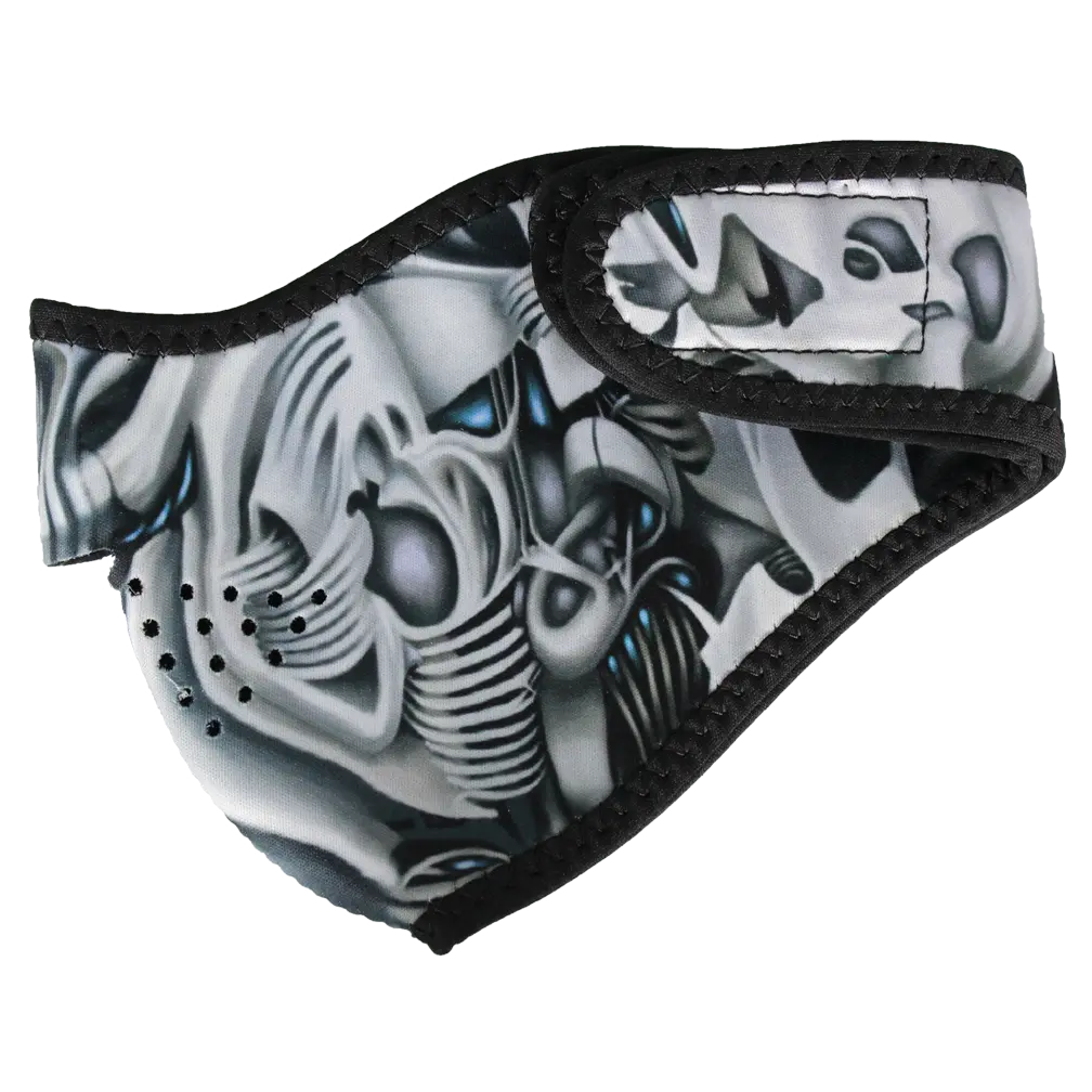 ZANheadgear Bio-mechanical Neoprene Half Mask - Velora Luxury Fashion