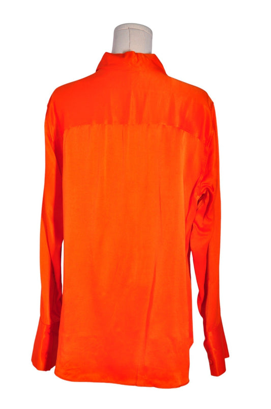 ZARA Women Button Down Tops Regular fit in Orange - XXL - Velora Luxury Fashion