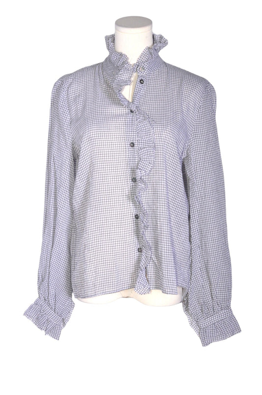 ZARA Women Button Down Tops Regular fit in White - S - Velora Luxury Fashion