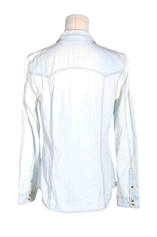 ZARA Women Denim Tops Regular fit in Blue - M - Velora Luxury Fashion