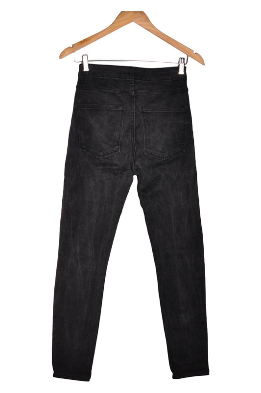 ZARA Women Straight-Legged Jeans Regular fit in Black - 4 - Velora Luxury Fashion