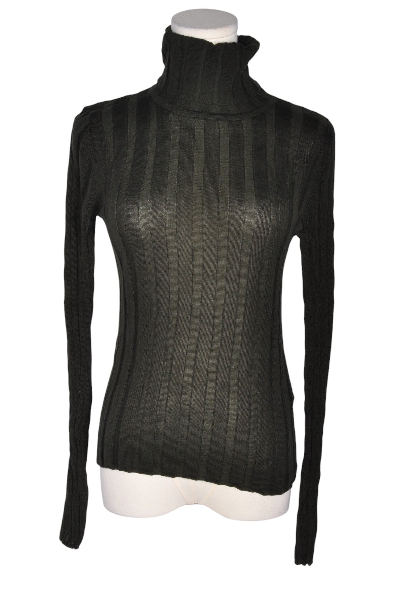 ZARA Women Turtleneck Tops Regular fit in Green - M - Velora Luxury Fashion