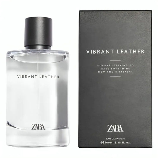 Zara Vibrant Leather EDP Eau De Parfum Cologne for Men 100 ML (3.38 FL. OZ) - Velora Luxury Fashion