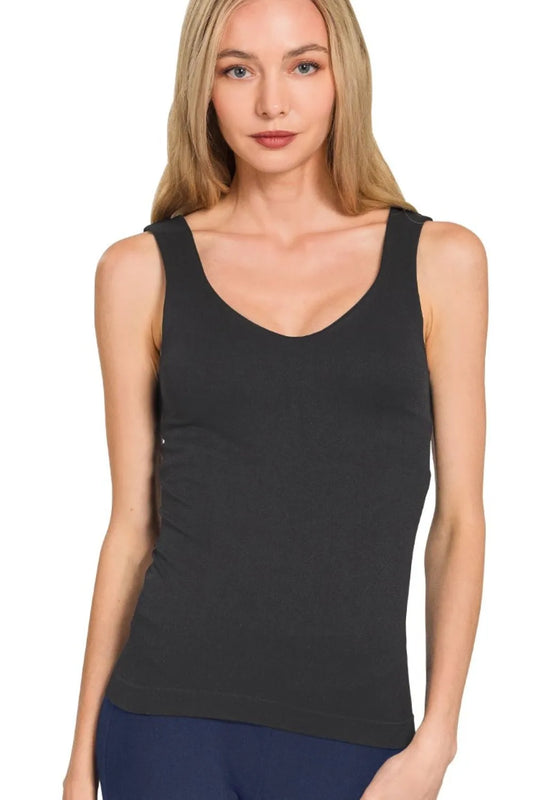 Zenana Seamless Tank Top - Velora Luxury Fashion