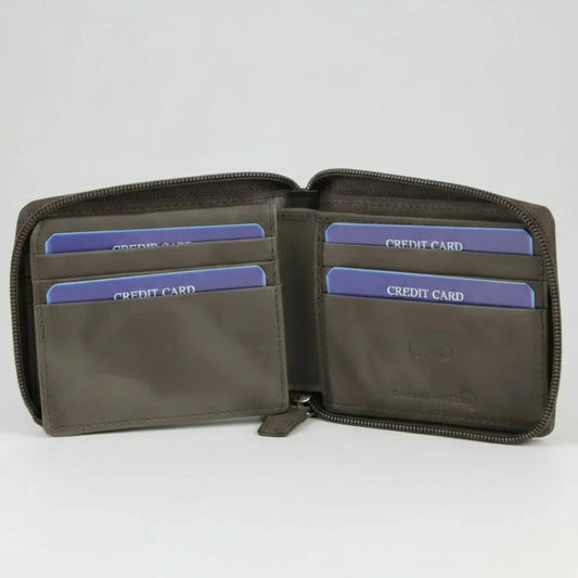 Zip Around Men’s Wallet - Velora Luxury Fashion