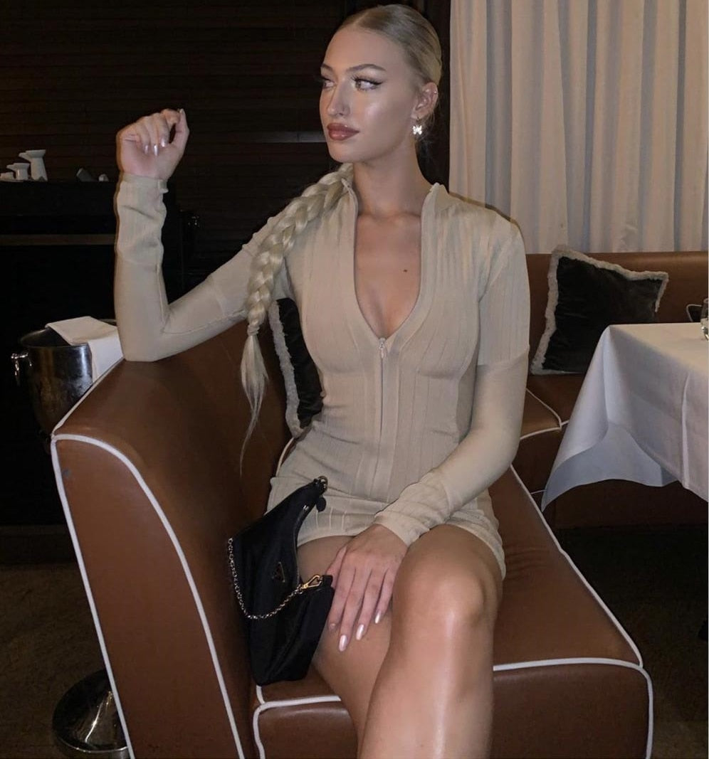 Zip Up Dress - Velora Luxury Fashion