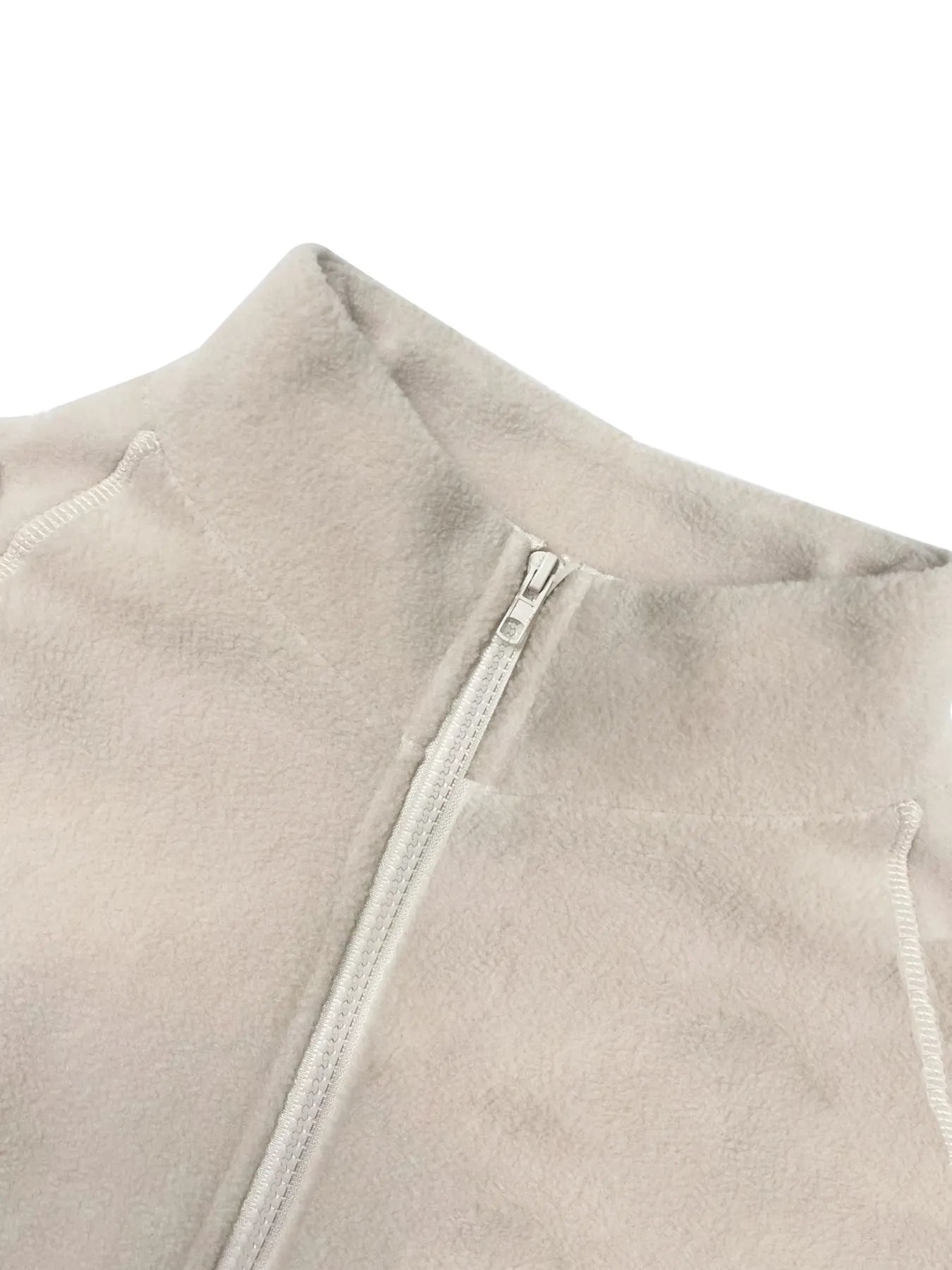 Zip Up Long Sleeve Jacket - Velora Luxury Fashion