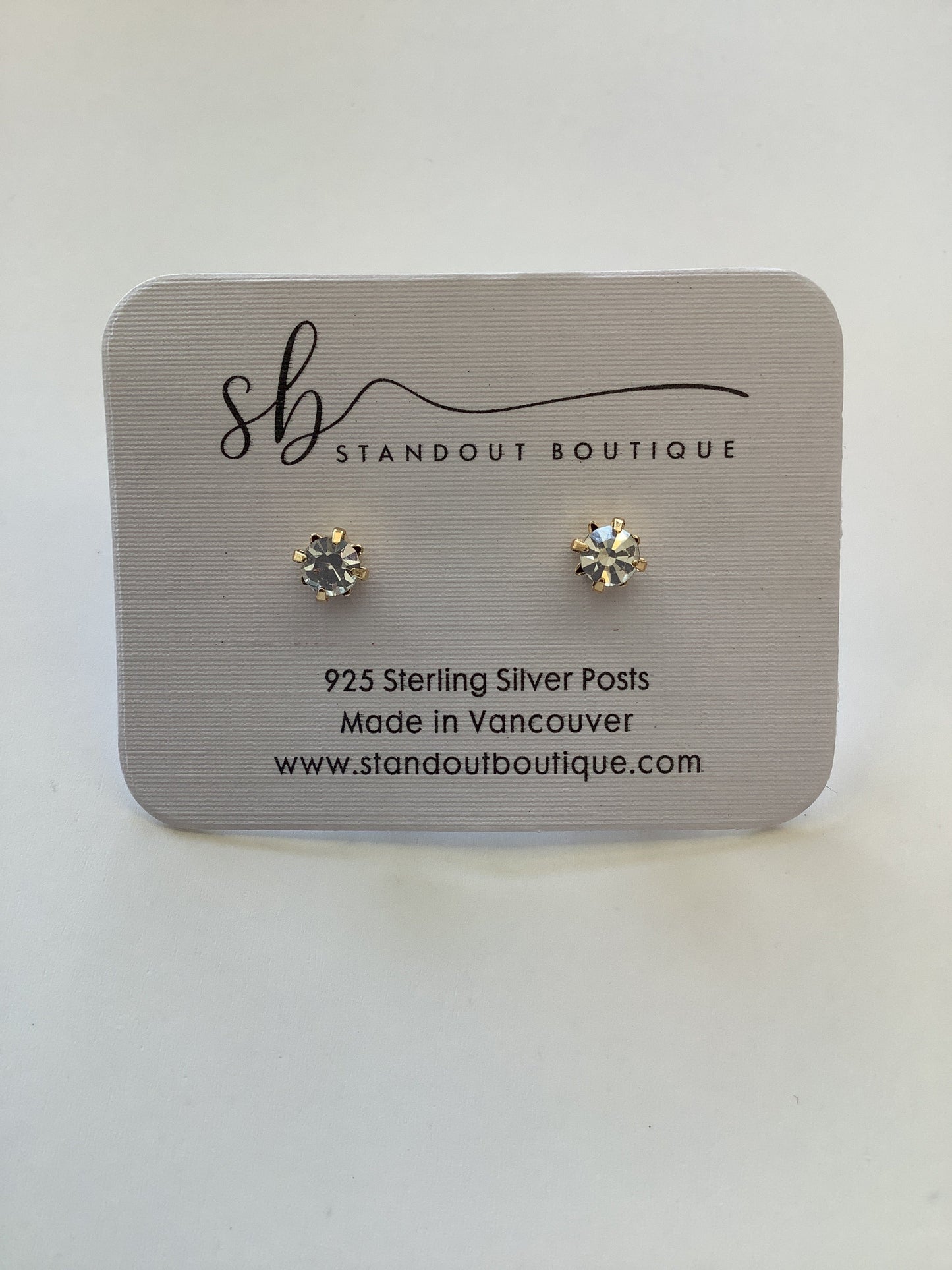 Zirconia Stud Earrings -Standout Boutique ( Vancouver, BC) - Velora Luxury Fashion