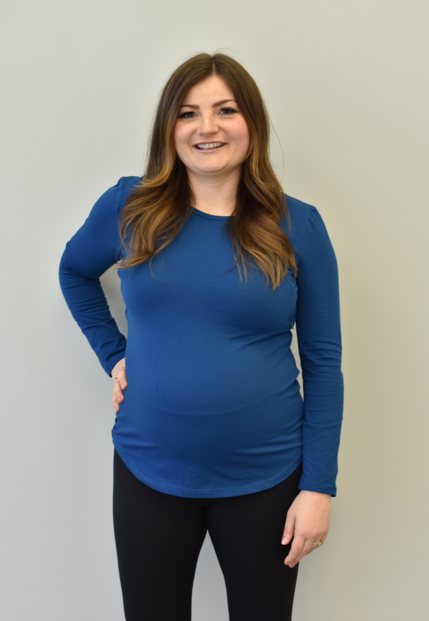 Zoe Zipper Long Sleeve Nursing Top - Velora Luxury Fashion