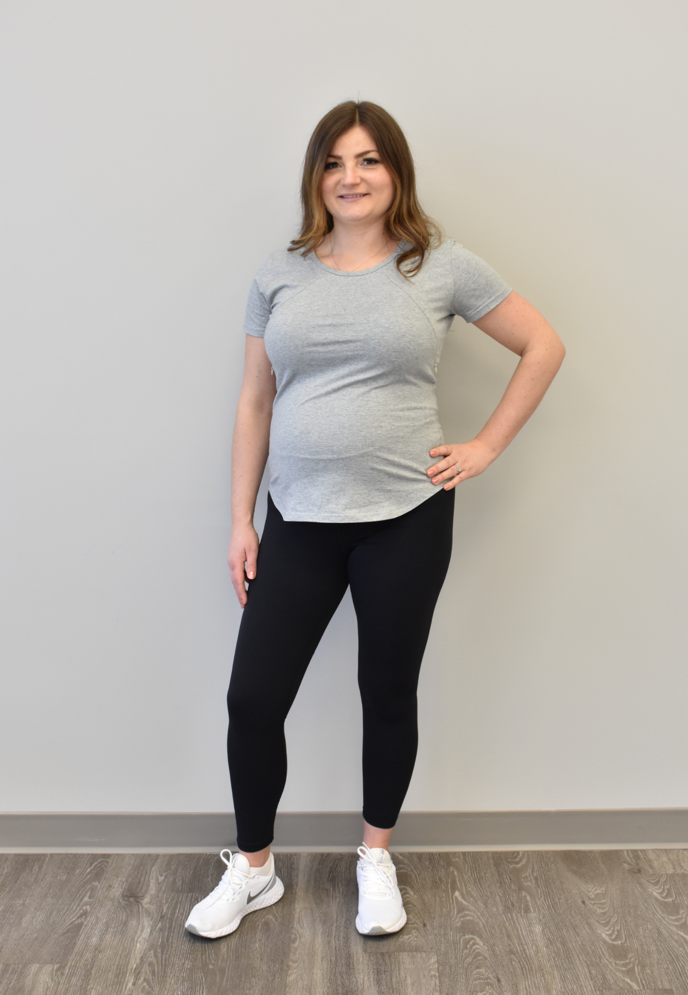 Zoe Zipper Short Sleeve Nursing Tee Shirt - Velora Luxury Fashion