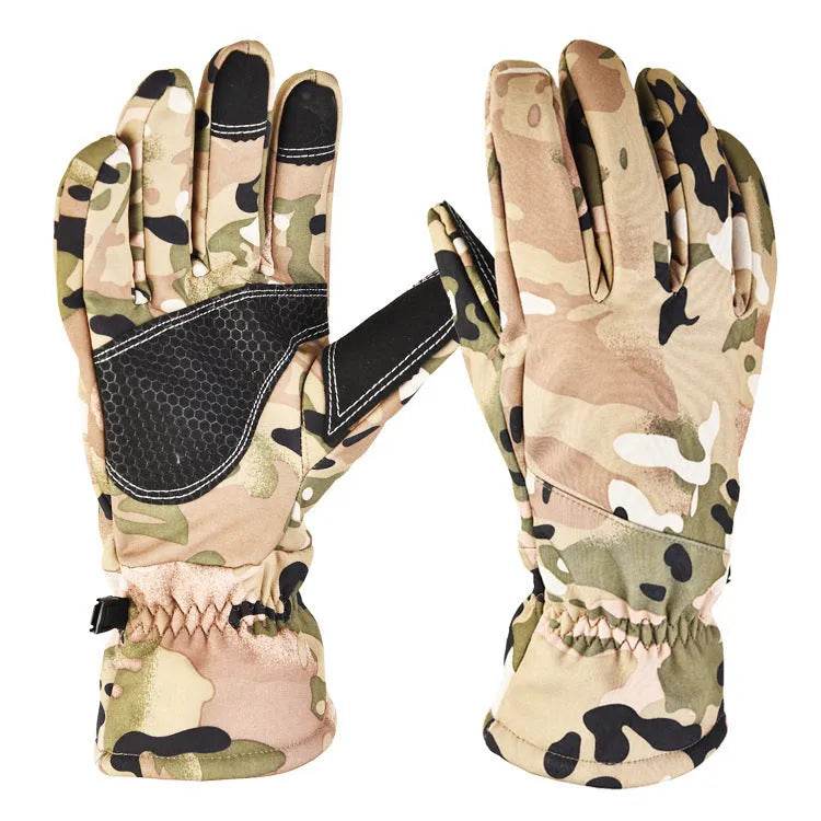 Outdoor Warm Keeping Sports Anti-slip Tactical Camouflage Ski Gloves - Velora