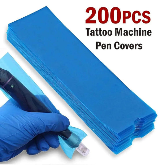 200pcs Tattoo Machine Pen Sleeves Disposable Cover - Velora