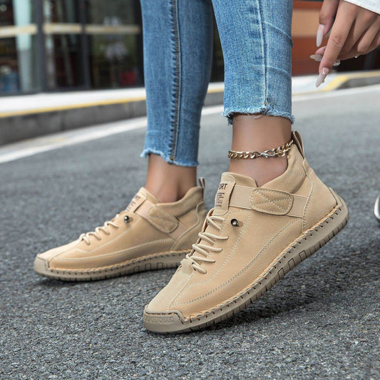 Leather Boots Casual Shoes Plus Size Spring And Summer - Velora