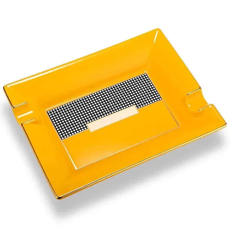 Luxury Ceramics Double slots Cigar Ashtray - Velora