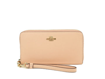 Coach Elegance Blush Crossgrain Leather Wallet
