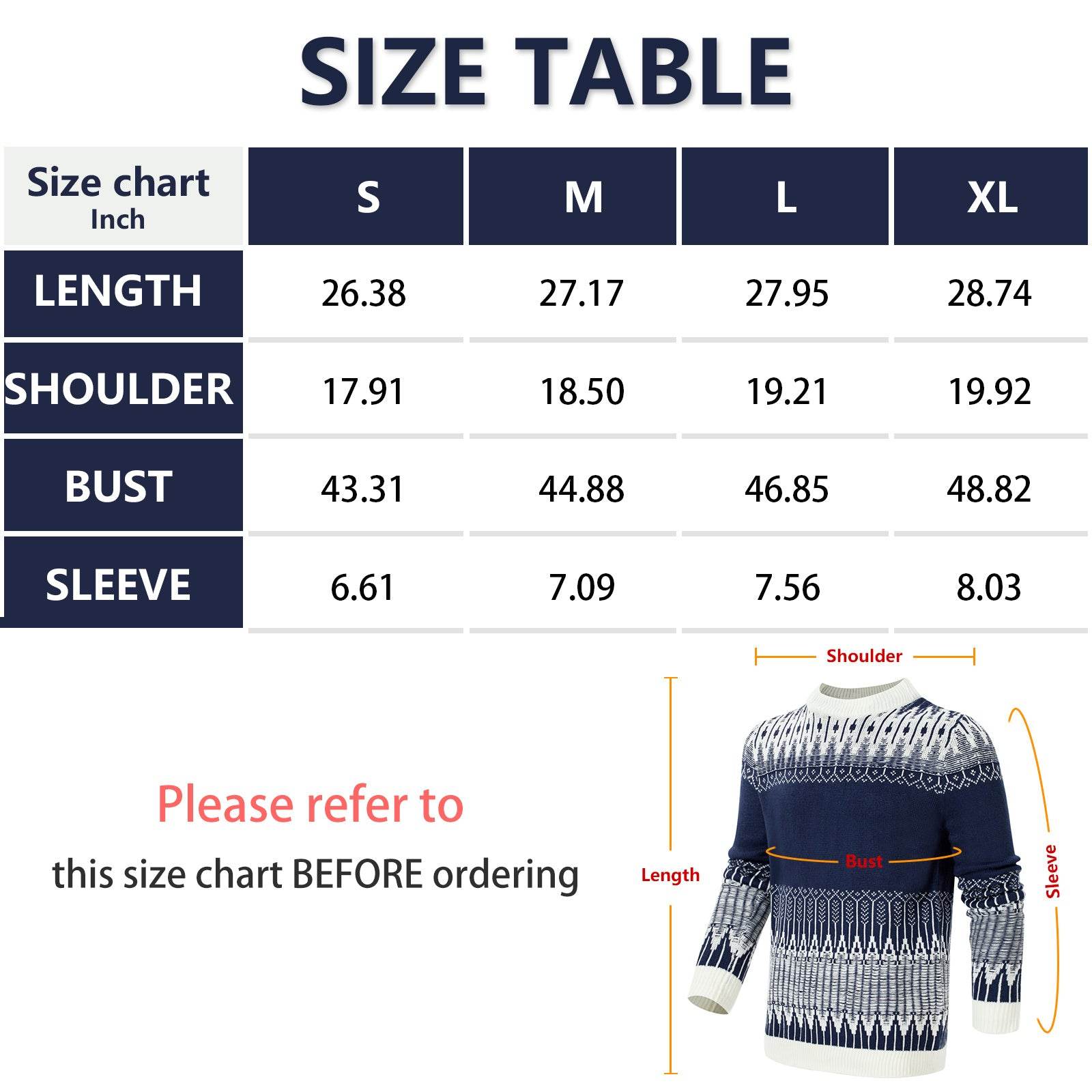 Men's Crewneck Pullover Sweater Unisex Fair Isle Long Sleeve Knitted Sweater - Velora