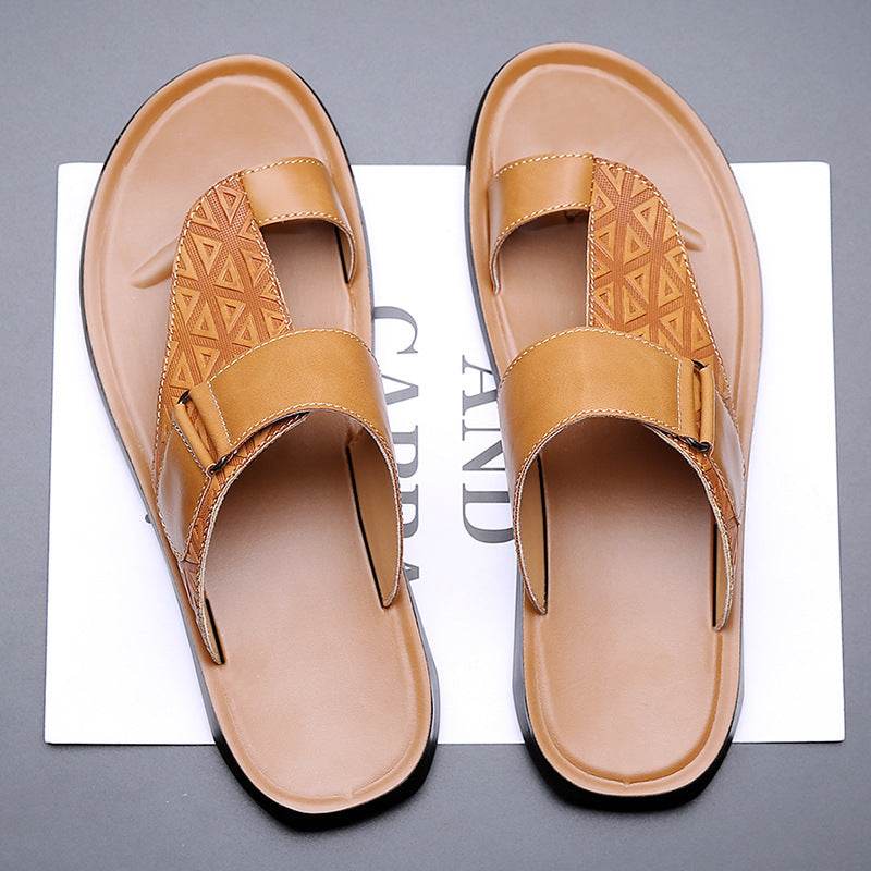 Men's Fashion All-matching Simple Beach Slippers