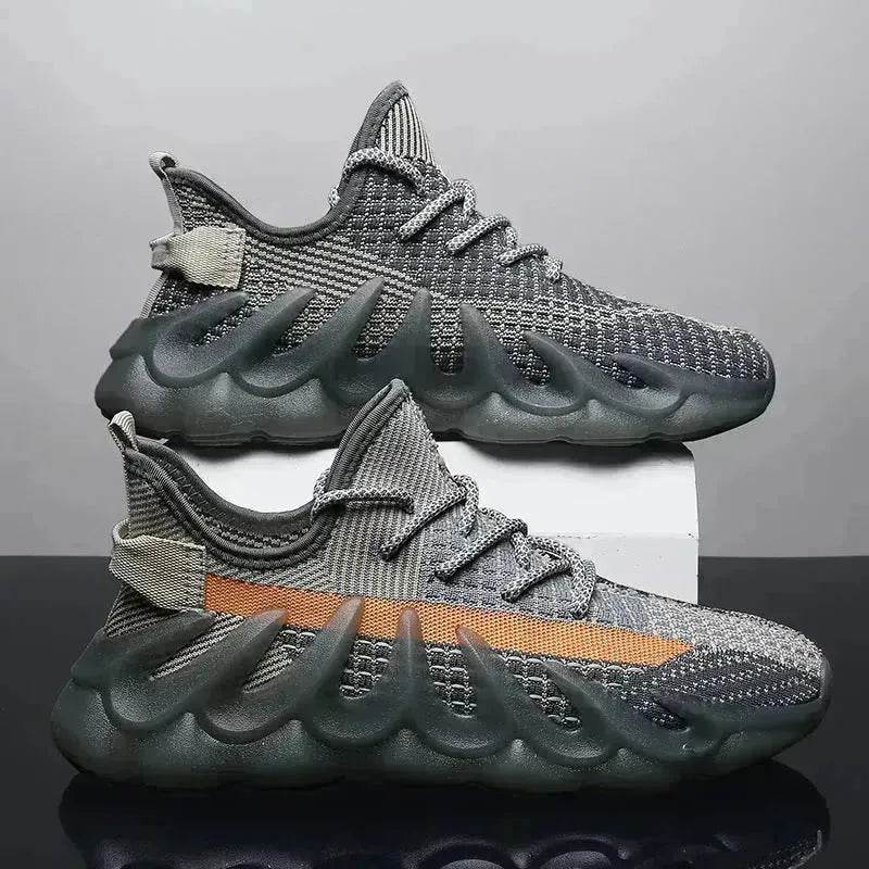 Fashion Sneakers With Wave Sole Cool Sports Shoes Men - Velora