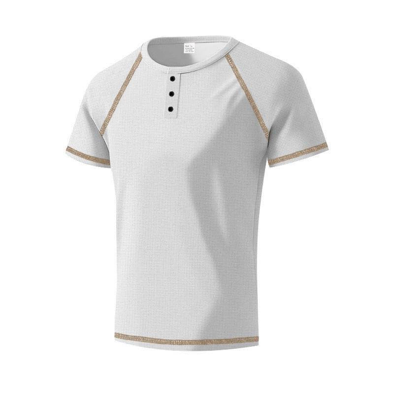 Heavy Contrast Color Raglan Slim T-shirt - Velora