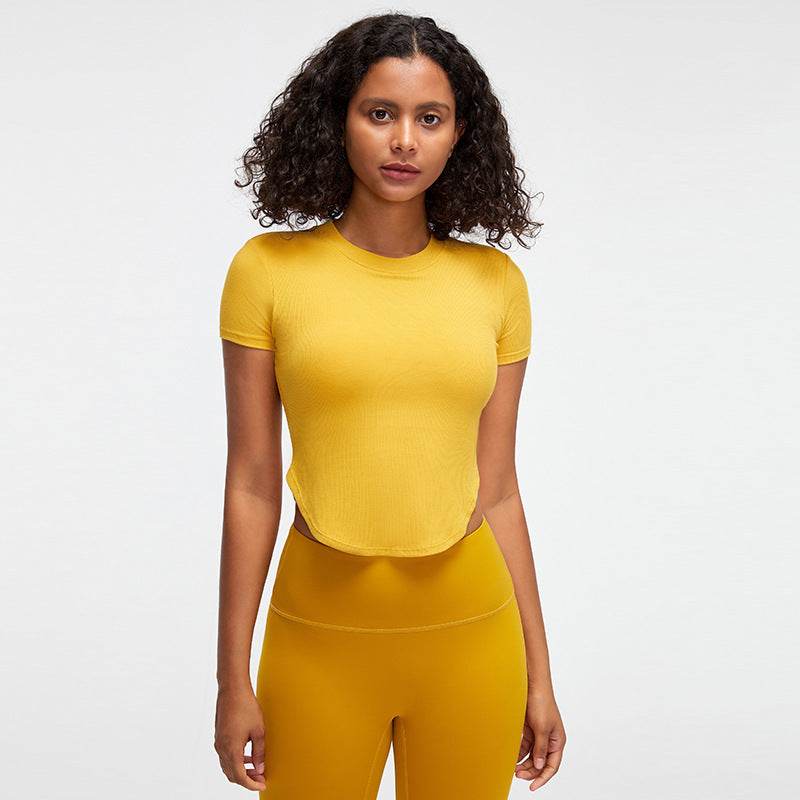 Nude feel Short-sleeved Workout Top Running gym top women - Velora