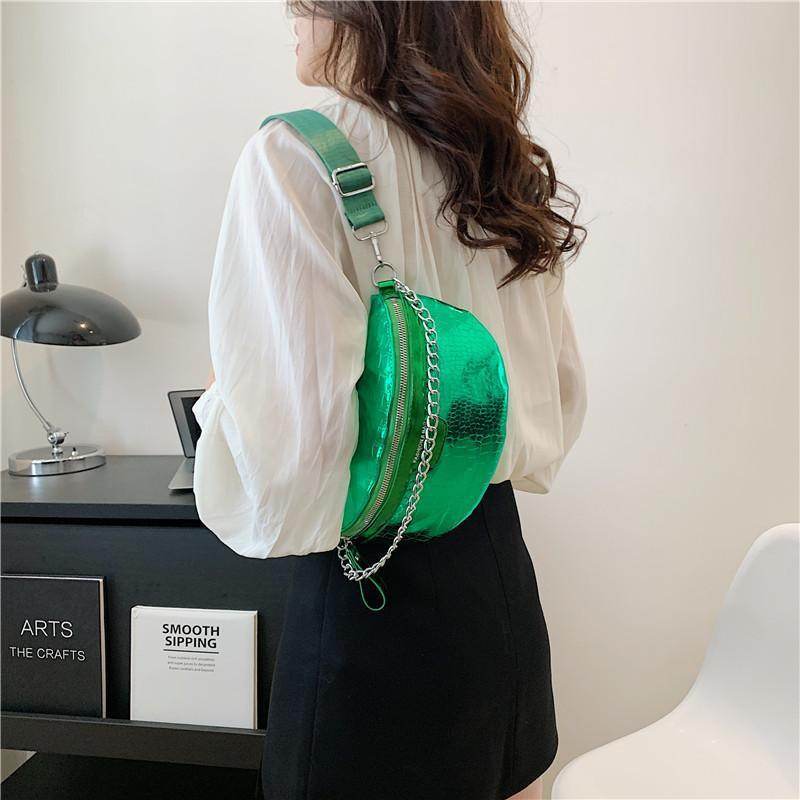 PU Fashion Crossbody Women Chest Bag Stone Pattern One-shoulder Crossbody Bag All-match Messenger Belt Bags - Velora