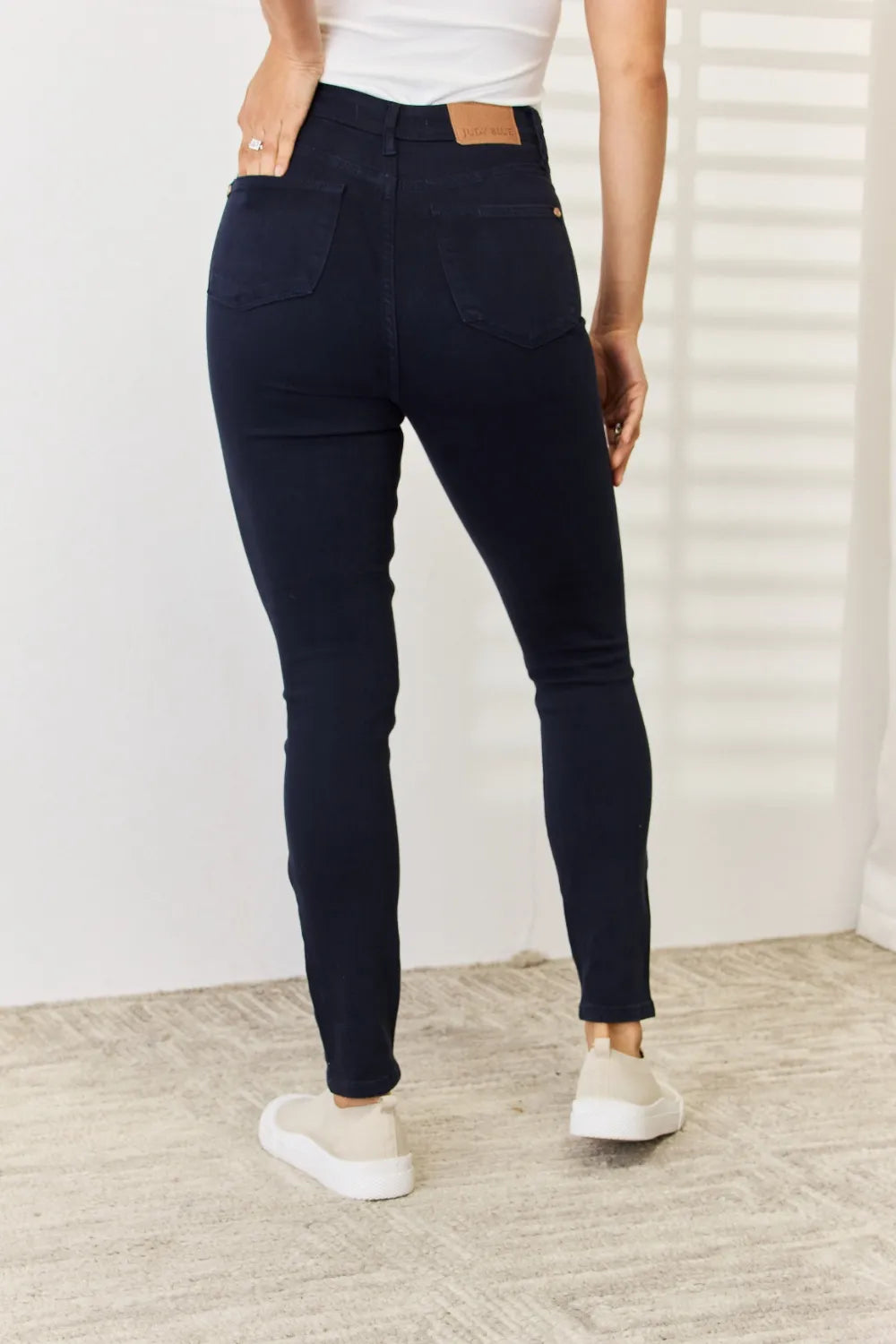 Judy Blue Full Size Garment Dyed Tummy Control Skinny Jeans - Velora