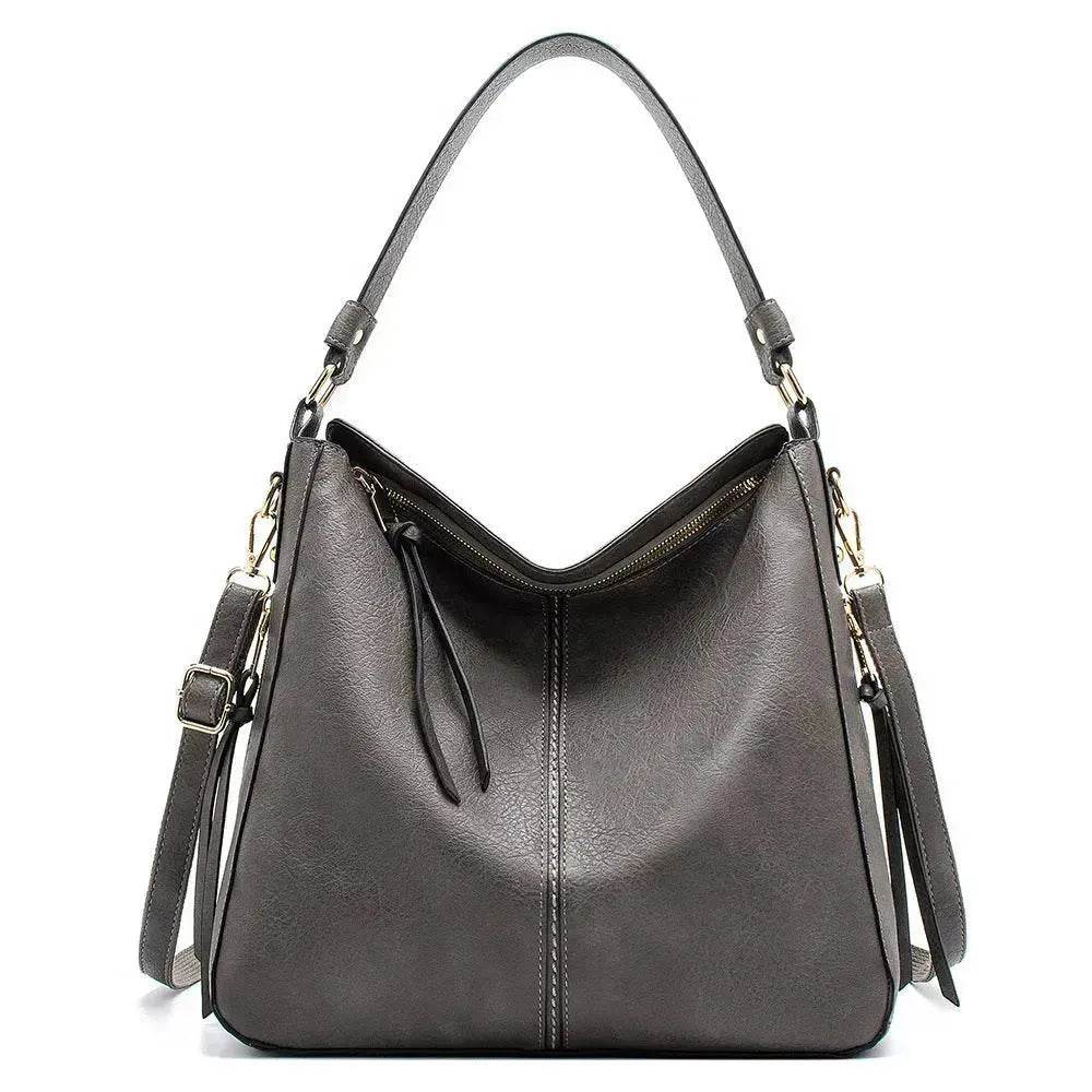 Women High Capacity PU Leather Handbags Fashion Commuting Crossbody Shoulder Hand Bag Shopping Totes - Velora