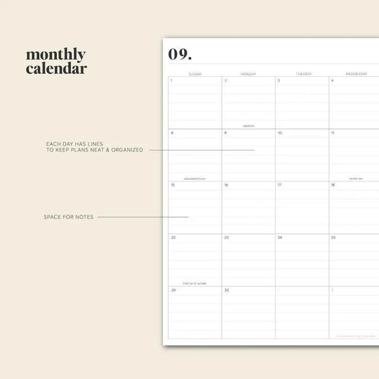 24to25 Daily Planner Annual Planning Notebook - Velora