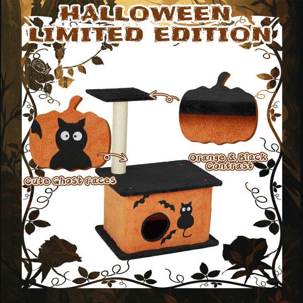 Halloween Inspired Cat Tree Tower Cat Tree For Indoor With Spacious Cat Condo - Velora