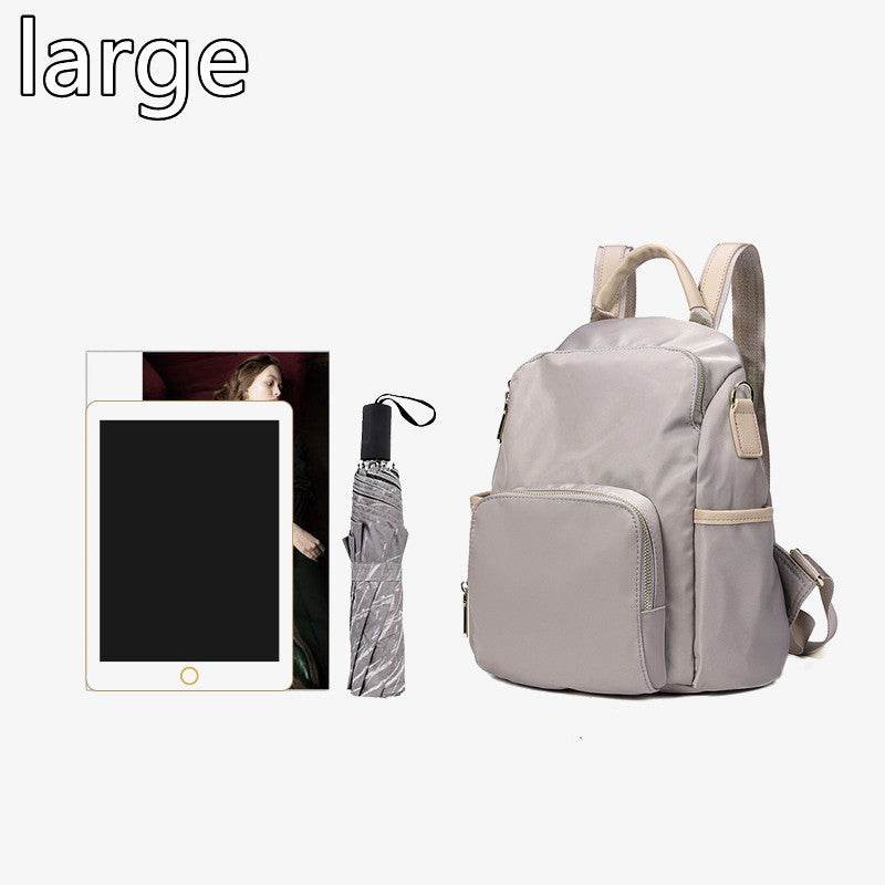 Unisex Portable Waterproof Plain color Backpack for school - Velora