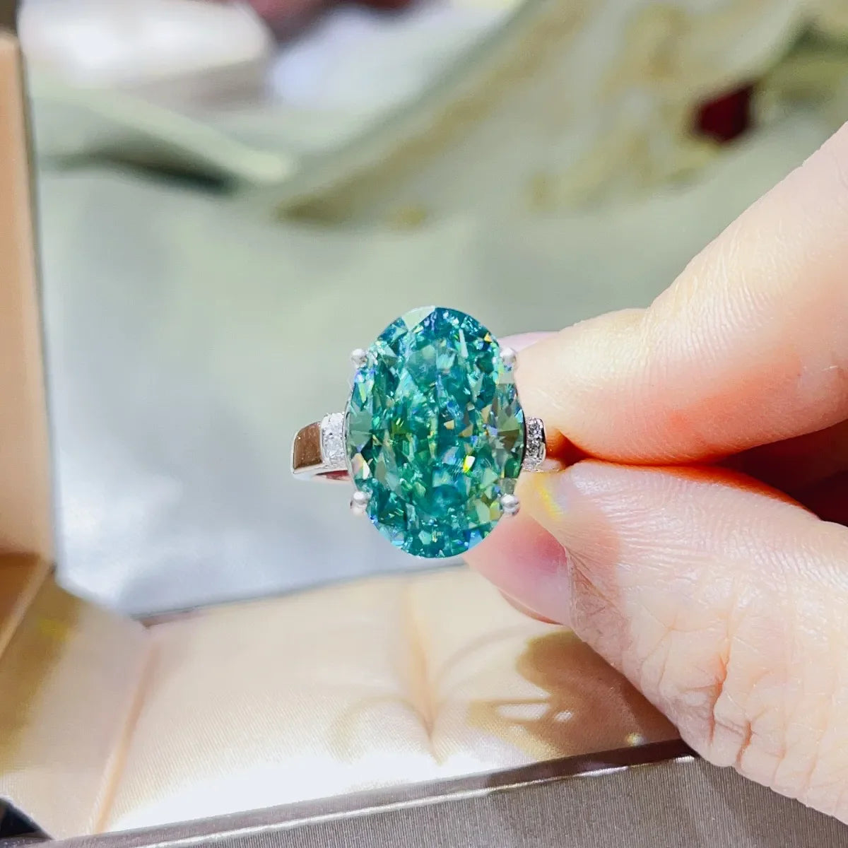 5 Carat Moissanite 925 Sterling Silver Ring