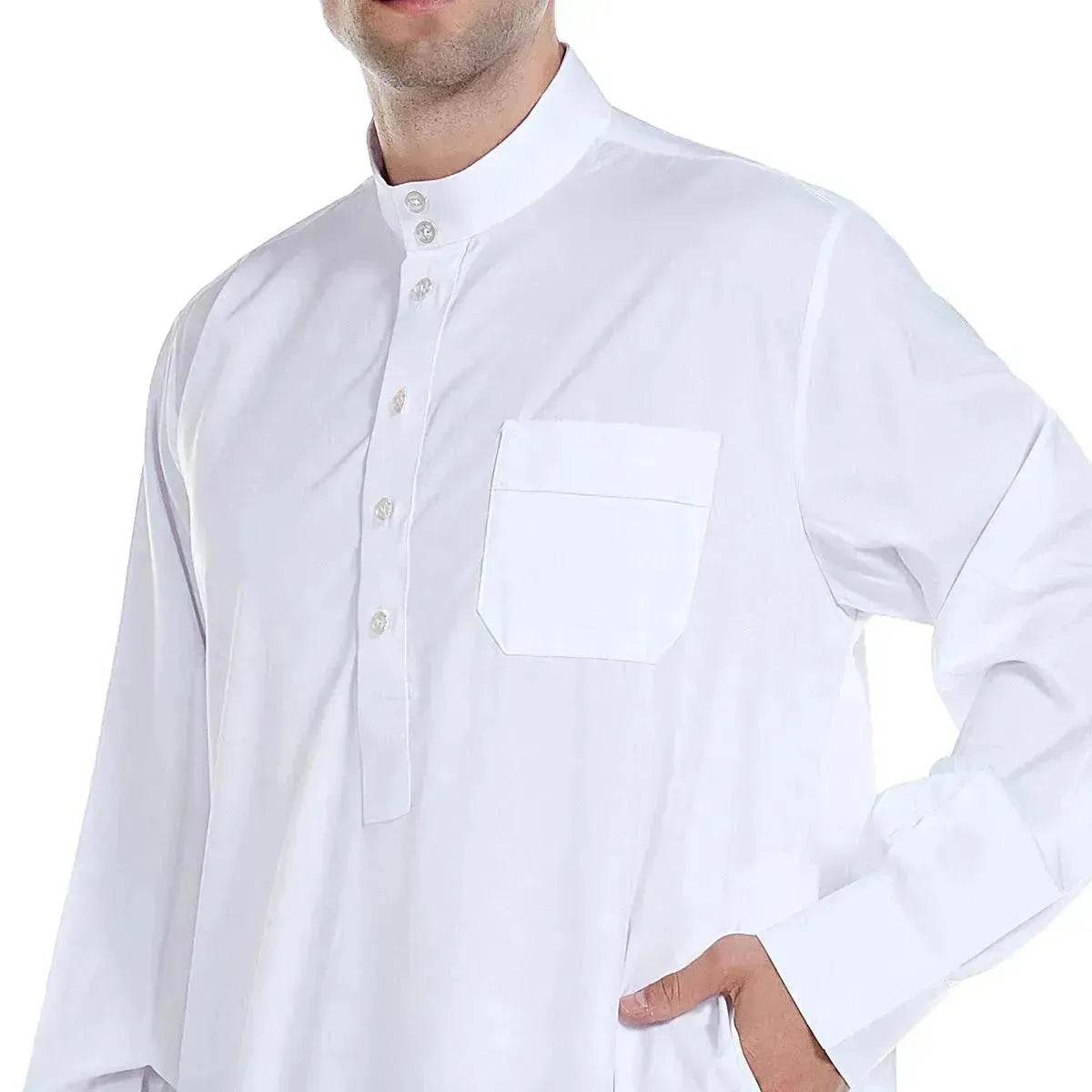 Fashionable and Elegant Arab Contemporary Middle Eastern Men's Robe Moroccan Men's Jalabiya