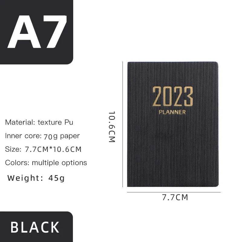 Mini Notebook 365 Days Portable Pocket Notepad Daily Weekly Agenda Planner - Velora