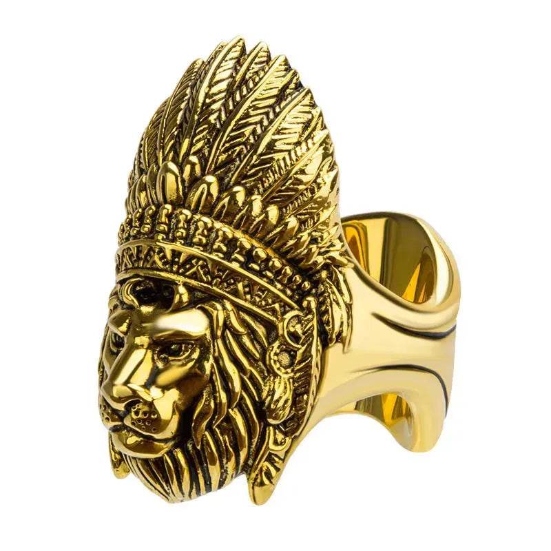 Portable Multifunctional Gothic Gold Ring Cigar Holder - Velora