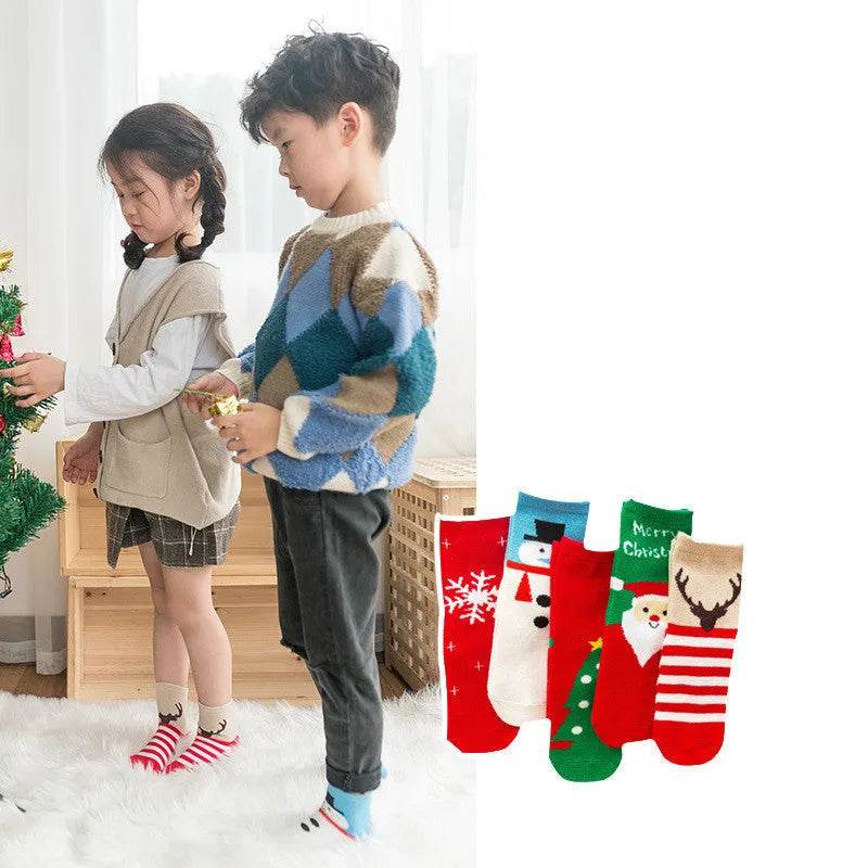 Children's Fashion Simple Mid-calf Christmas Stockings - Velora
