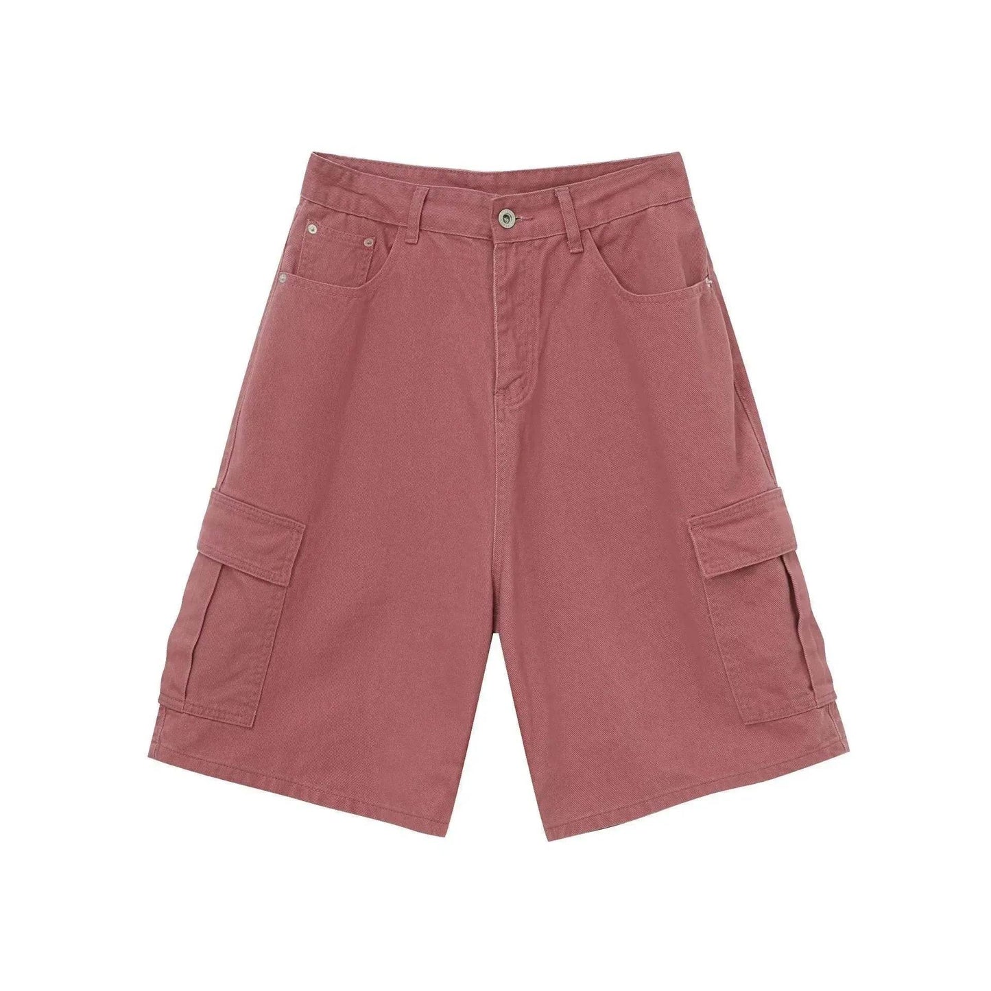 Men's Baggy Dad Shorts Jeans Denim Summer New Straight Wide-leg Workwear Denim Shorts for Men Loose Leisure All-matching Shorts - Velora