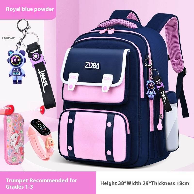 Elementary School Spine Protection Backpack Water resistant School bag - Velora