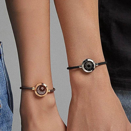 Lovers Sun-Moon Smart Sensing Couple Bracelet - Velora