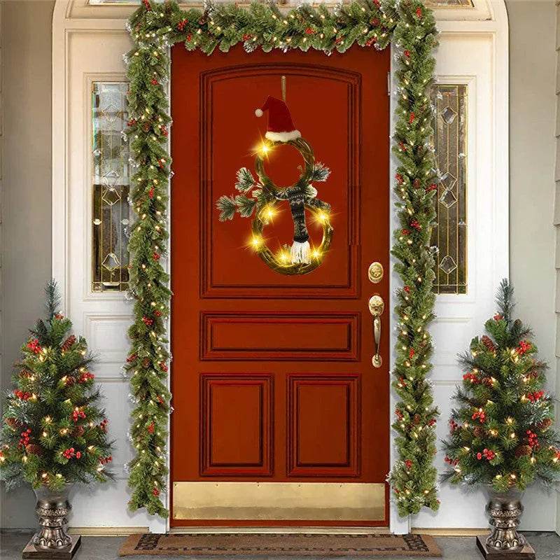 Christmas Decorations Christmas Lights Decoration Vine Circle - Velora