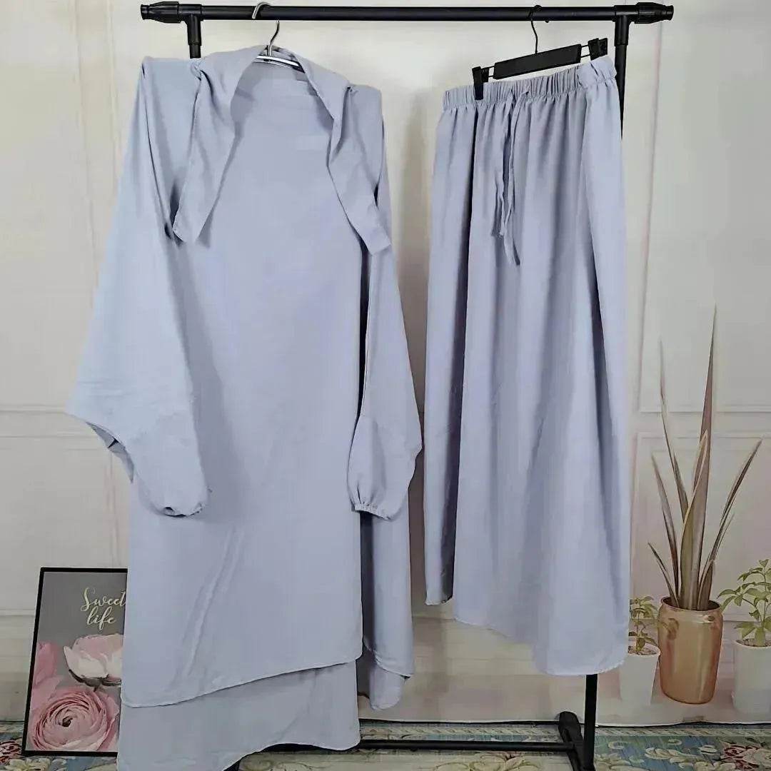Casual Plain Umrah and Haji Abaya Robe Dress for ArabArab Middle East Women - Velora